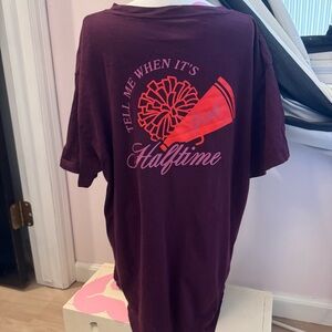 Victorias Secret VS PINK Football "Tell Me When its Halftime" tee